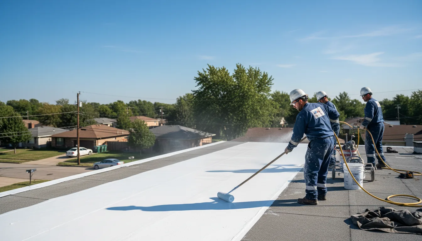 Commercial roof coating in Pershing, IN near me